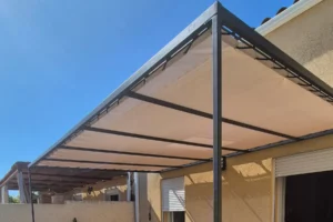 Pergola fer toile tendue