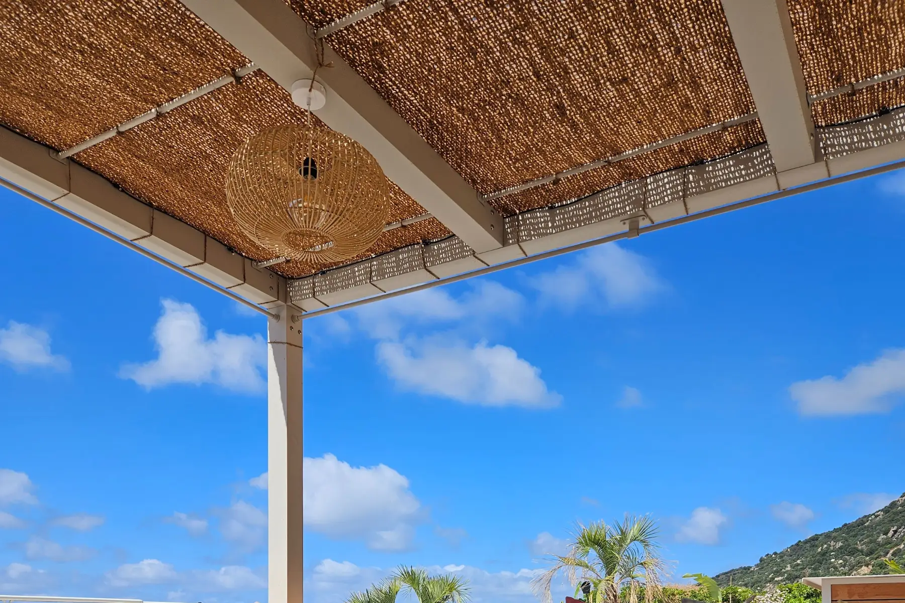 Pergola aluminium toile coco Vaucluse